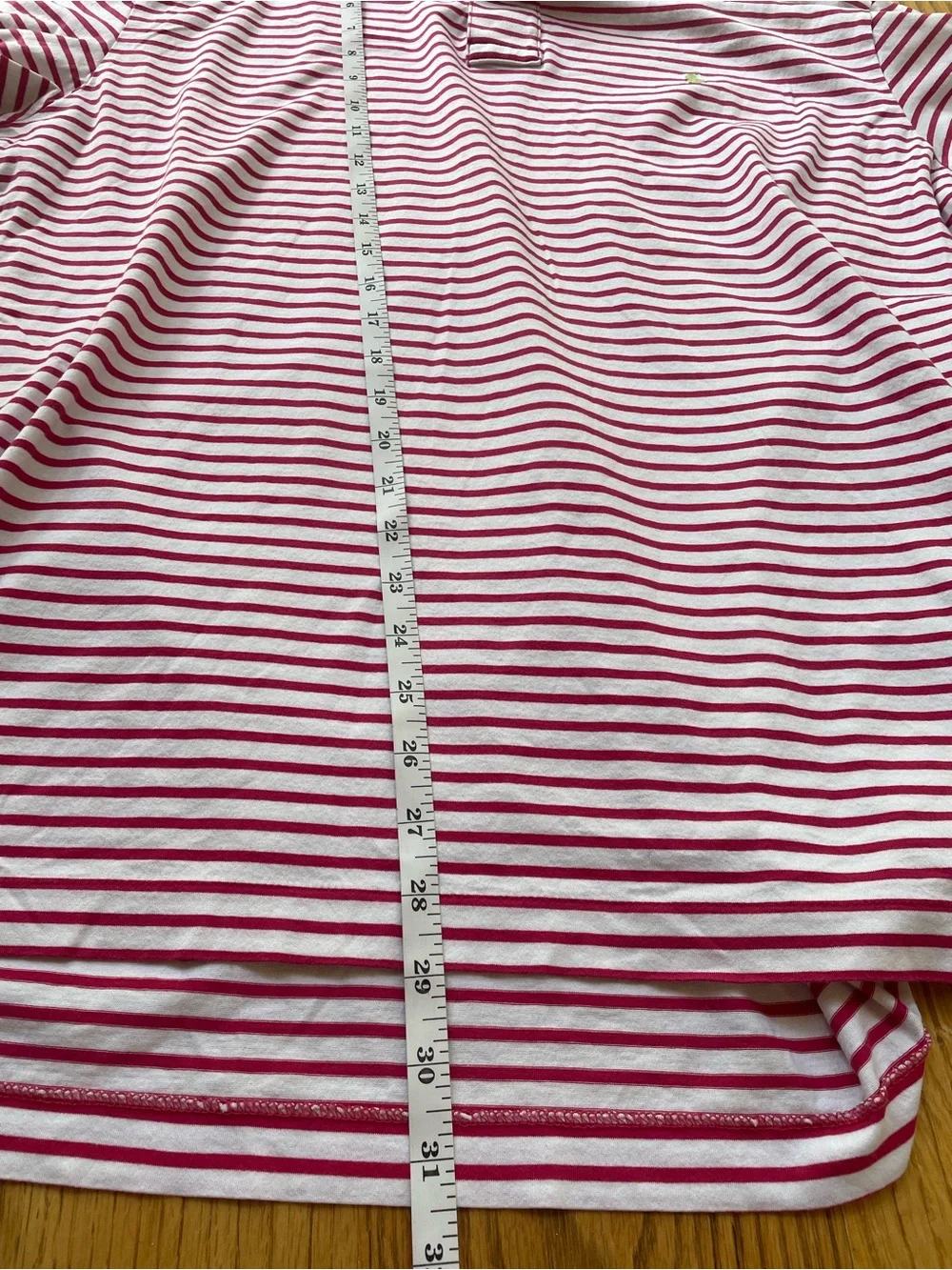 Polo by Ralph Lauren Pink/White Striped shirt w/ green embroidery Men’s Large